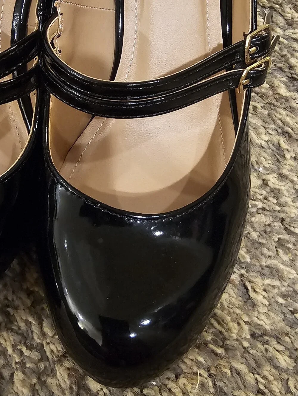JOURNEE COLLECTION Patent Leather Mary Jane Strappy 3